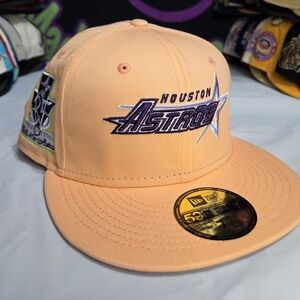 New Era 7 1/8 - Fan Treasures - Peach Houston Astros